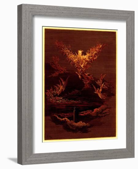 The Vision of the Sixth Heaven, Illustration from 'The Dore Gallery'-Gustave Doré-Framed Giclee Print