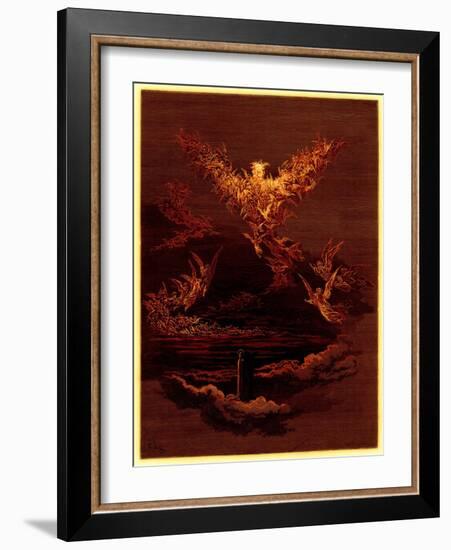 The Vision of the Sixth Heaven, Illustration from 'The Dore Gallery'-Gustave Doré-Framed Giclee Print