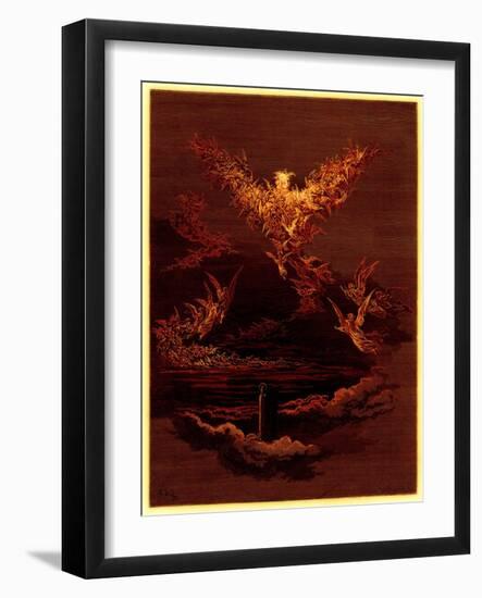 The Vision of the Sixth Heaven, Illustration from 'The Dore Gallery'-Gustave Doré-Framed Giclee Print