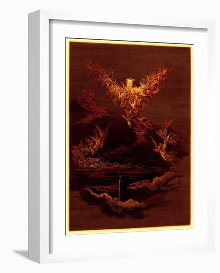 The Vision of the Sixth Heaven, Illustration from 'The Dore Gallery'-Gustave Doré-Framed Giclee Print