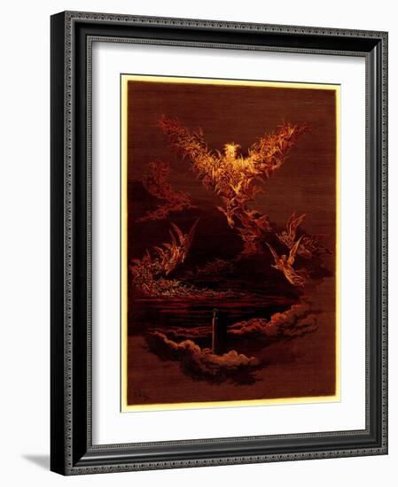 The Vision of the Sixth Heaven, Illustration from 'The Dore Gallery'-Gustave Doré-Framed Giclee Print