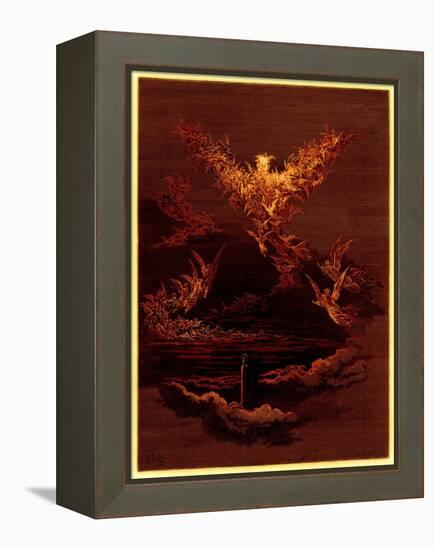 The Vision of the Sixth Heaven, Illustration from 'The Dore Gallery'-Gustave Doré-Framed Premier Image Canvas