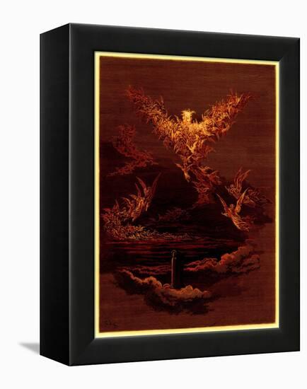 The Vision of the Sixth Heaven, Illustration from 'The Dore Gallery'-Gustave Doré-Framed Premier Image Canvas