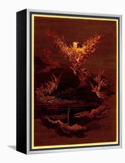 The Vision of the Sixth Heaven, Illustration from 'The Dore Gallery'-Gustave Doré-Framed Premier Image Canvas