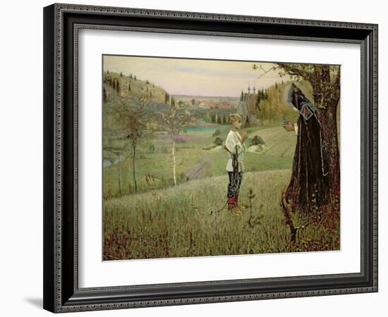 The Vision of the Young Bartholomew, 1889-90-Mikhail Vasilievich Nesterov-Framed Giclee Print