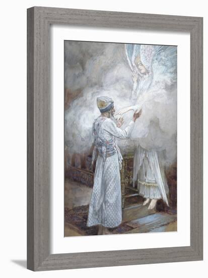 The Vision of Zacharias, Illustration for 'The Life of Christ', C.1886-94-James Tissot-Framed Giclee Print