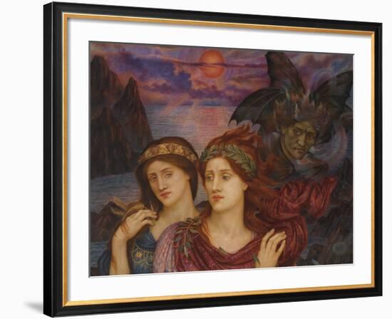 The Vision-Evelyn De Morgan-Framed Premium Giclee Print