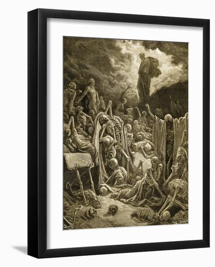 The Visions of Ezekial-Gustave Doré-Framed Giclee Print