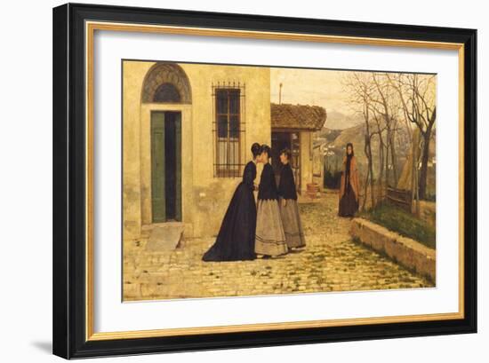 The Visit, 1868-Silvestro Lega-Framed Giclee Print