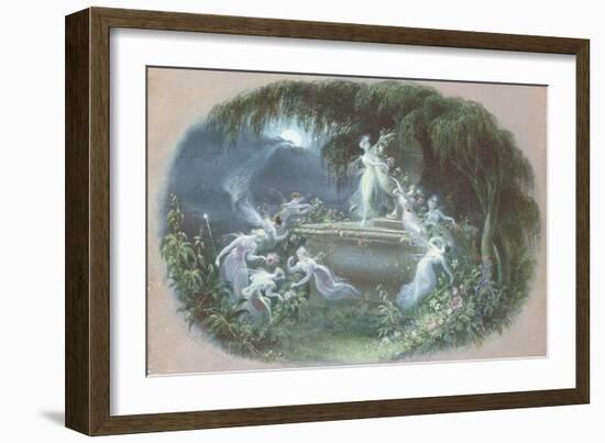 The Visit at Moonlight, 1832-Edmund Thomas Parris-Framed Giclee Print