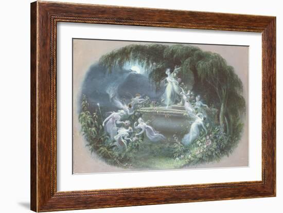 The Visit at Moonlight, 1832-Edmund Thomas Parris-Framed Giclee Print