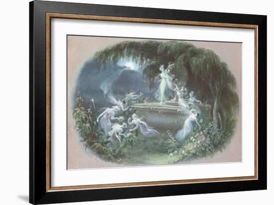 The Visit at Moonlight, 1832-Edmund Thomas Parris-Framed Giclee Print