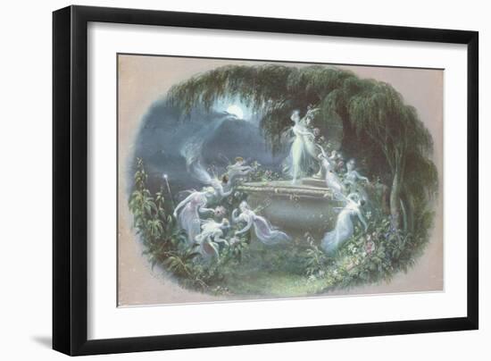 The Visit at Moonlight, 1832-Edmund Thomas Parris-Framed Giclee Print