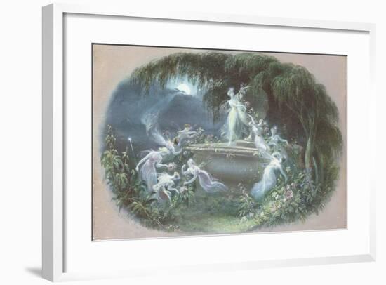 The Visit at Moonlight, 1832-Edmund Thomas Parris-Framed Giclee Print