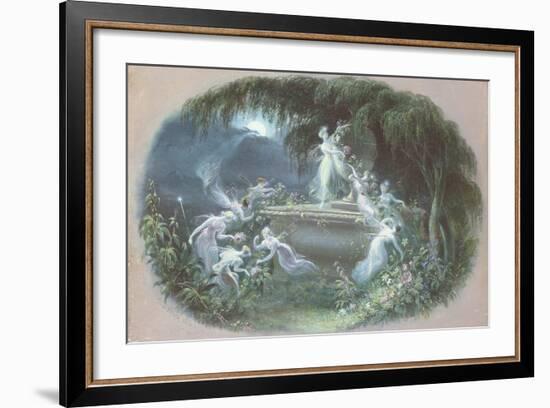 The Visit at Moonlight, 1832-Edmund Thomas Parris-Framed Giclee Print