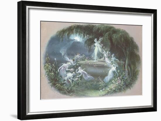 The Visit at Moonlight, 1832-Edmund Thomas Parris-Framed Giclee Print