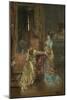 The Visit, C.1870 (Oil on Panel)-Alfred Emile Stevens-Mounted Giclee Print