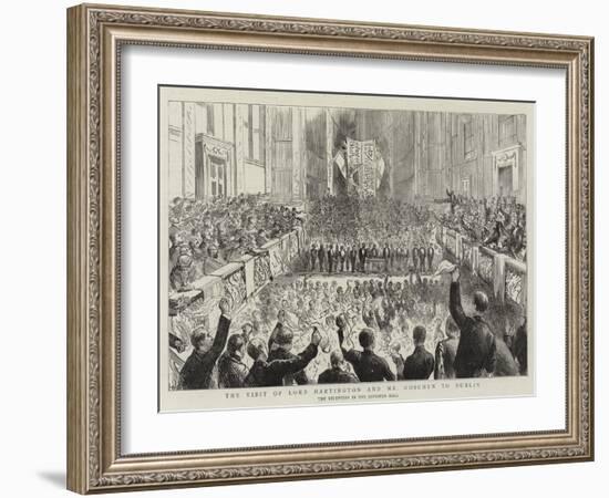 The Visit of Lord Hartington and Mr Goschen to Dublin-null-Framed Giclee Print