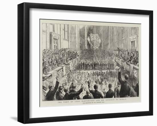 The Visit of Lord Hartington and Mr Goschen to Dublin-null-Framed Giclee Print