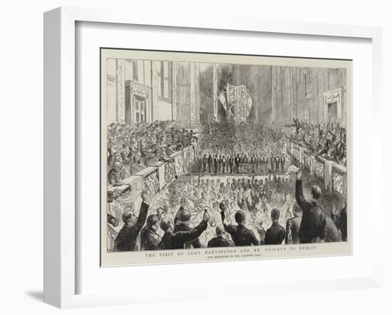 The Visit of Lord Hartington and Mr Goschen to Dublin-null-Framed Giclee Print