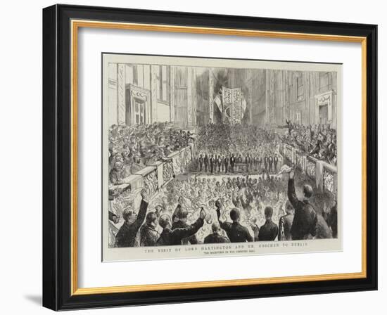 The Visit of Lord Hartington and Mr Goschen to Dublin-null-Framed Giclee Print