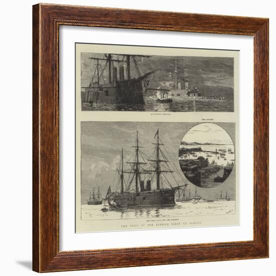 The Visit of the British Fleet to Trieste-William Lionel Wyllie-Framed Giclee Print