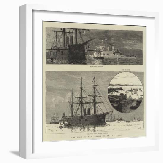 The Visit of the British Fleet to Trieste-William Lionel Wyllie-Framed Giclee Print