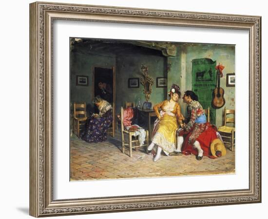 The Visit of the Bullfighter-Francisco Peralta-Framed Giclee Print