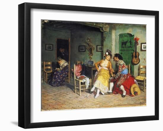 The Visit of the Bullfighter-Francisco Peralta-Framed Giclee Print