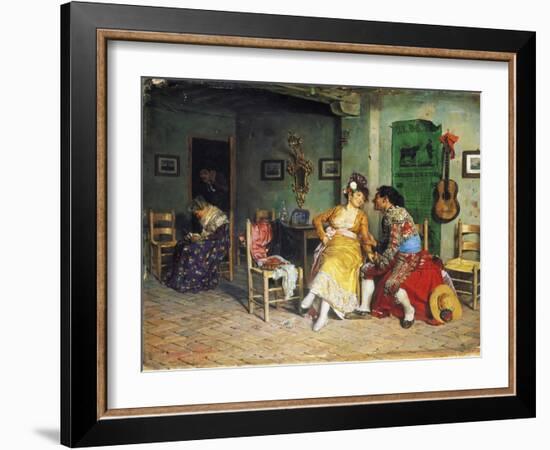 The Visit of the Bullfighter-Francisco Peralta-Framed Giclee Print