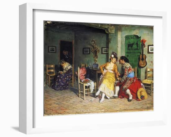 The Visit of the Bullfighter-Francisco Peralta-Framed Giclee Print