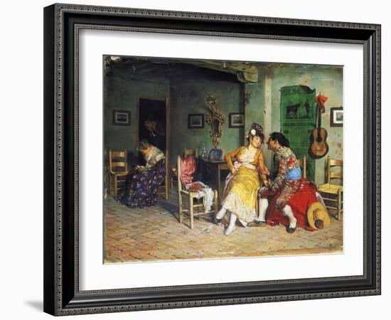 The Visit of the Bullfighter-Francisco Peralta-Framed Giclee Print