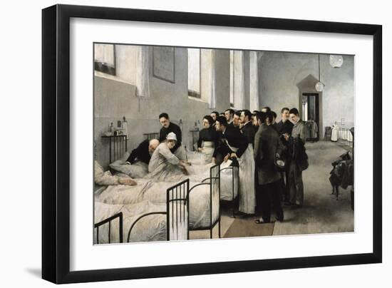 The Visit of the Doctor-Luis Jimenez Y Aranda-Framed Art Print