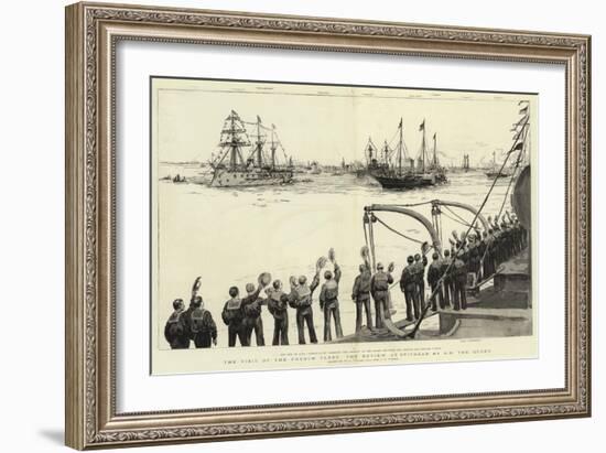 The Visit of the French Fleet, the Review as Spithead by H M the Queen-William Lionel Wyllie-Framed Giclee Print