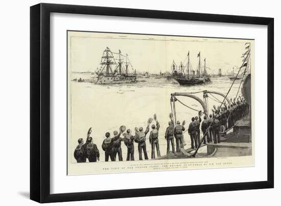 The Visit of the French Fleet, the Review as Spithead by H M the Queen-William Lionel Wyllie-Framed Giclee Print