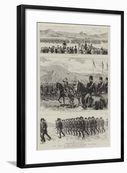 The Visit of the German Emperor to Italy-null-Framed Giclee Print