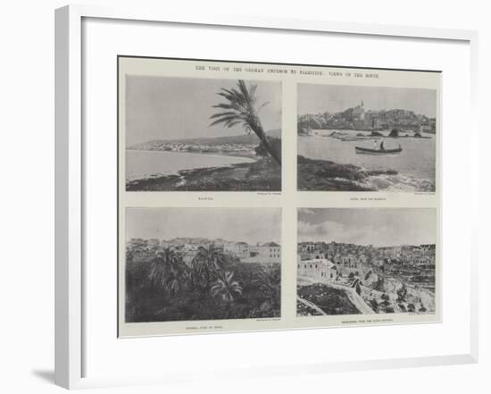 The Visit of the German Emperor to Palestine, Views on the Route-null-Framed Giclee Print