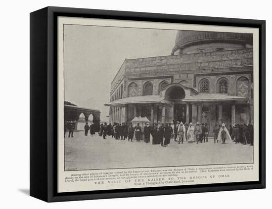 The Visit of the Kaiser to the Mosque of Omar-null-Framed Premier Image Canvas
