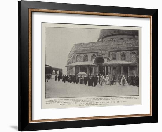 The Visit of the Kaiser to the Mosque of Omar-null-Framed Giclee Print