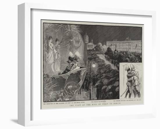 The Visit of the King of Italy to Berlin-null-Framed Giclee Print