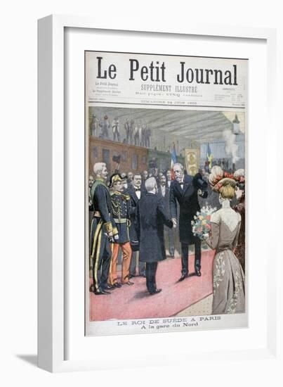 The Visit of the King of Sweden to Paris, 1900-Eugene Damblans-Framed Giclee Print