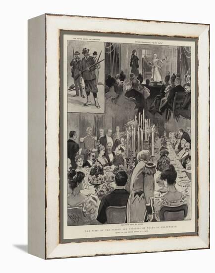 The Visit of the Prince and Princess of Wales to Chatsworth-Alexander Stuart Boyd-Framed Premier Image Canvas