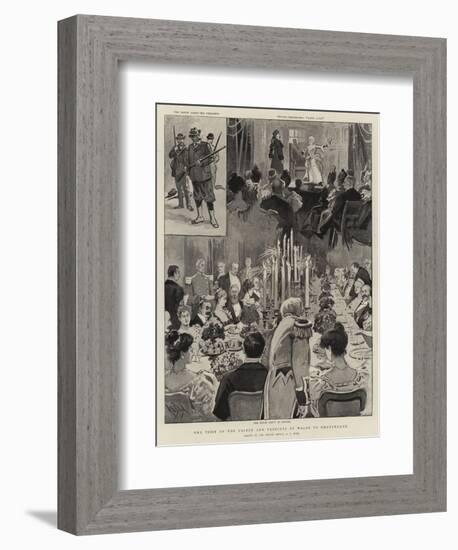 The Visit of the Prince and Princess of Wales to Chatsworth-Alexander Stuart Boyd-Framed Giclee Print