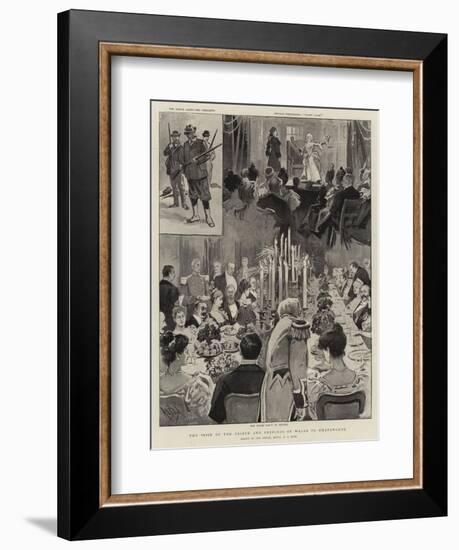 The Visit of the Prince and Princess of Wales to Chatsworth-Alexander Stuart Boyd-Framed Giclee Print