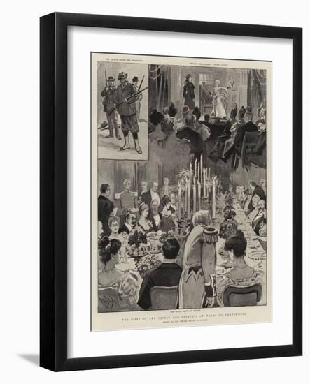The Visit of the Prince and Princess of Wales to Chatsworth-Alexander Stuart Boyd-Framed Giclee Print