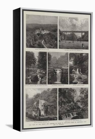 The Visit of the Prince and Princess of Wales to Newcastle, Views in Armstrong Park and at Cragside-null-Framed Premier Image Canvas