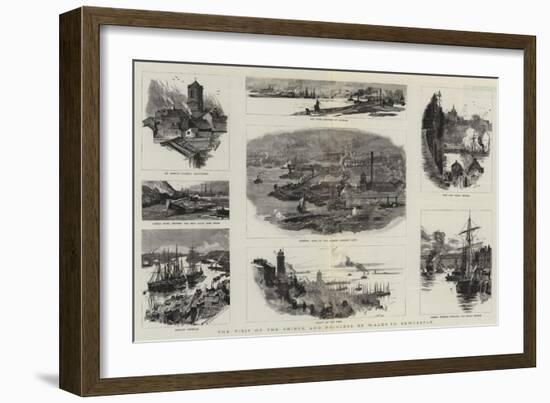 The Visit of the Prince and Princess of Wales to Newcastle-William Lionel Wyllie-Framed Giclee Print