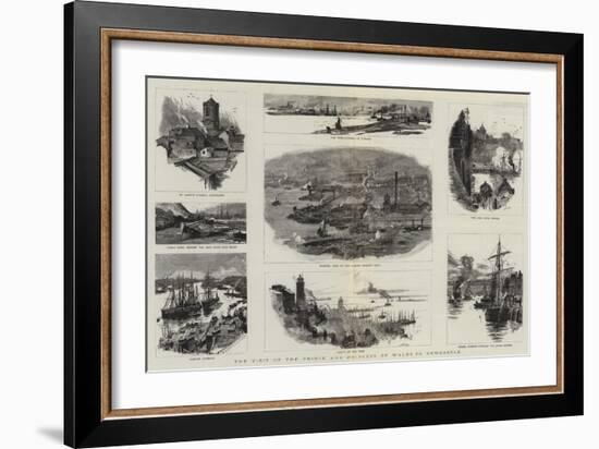 The Visit of the Prince and Princess of Wales to Newcastle-William Lionel Wyllie-Framed Giclee Print