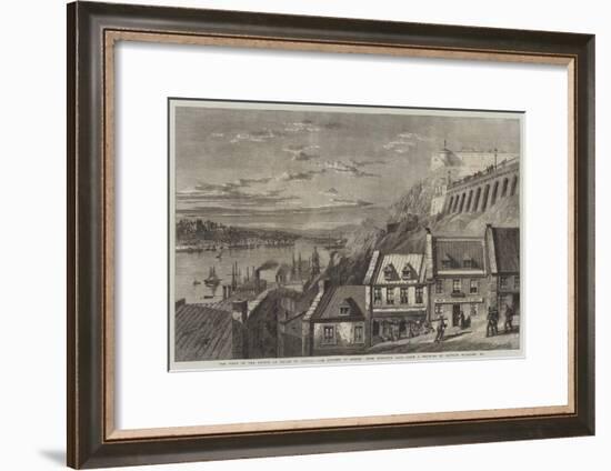 The Visit of the Prince of Wales to Canada, the Citadel of Quebec, from Prescott Gate-Richard Principal Leitch-Framed Giclee Print