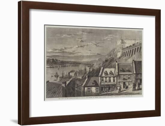 The Visit of the Prince of Wales to Canada, the Citadel of Quebec, from Prescott Gate-Richard Principal Leitch-Framed Giclee Print